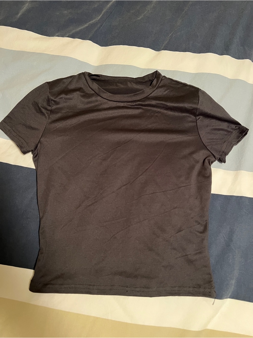 SHEIN Gray Short Sleeve Crew Tee